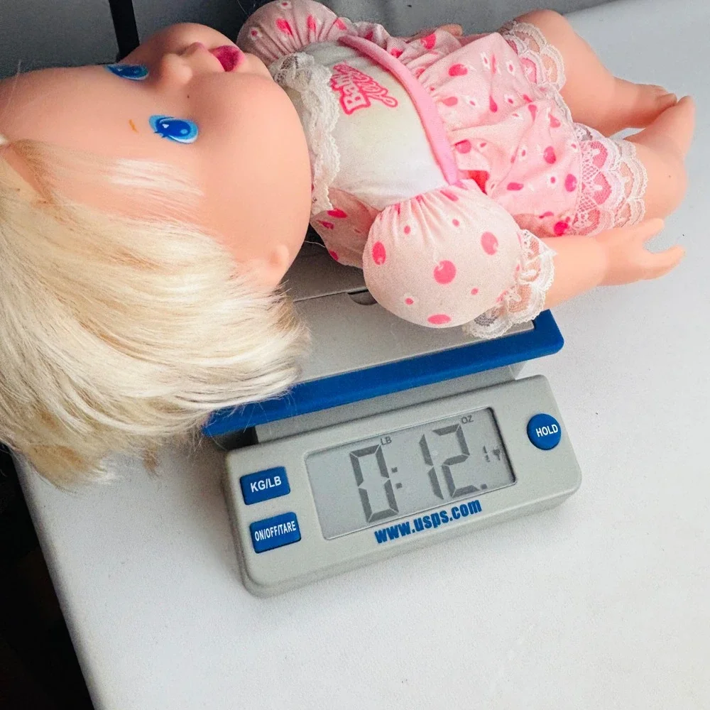 Vintage Kenner Baby All Gone Doll Only Blonde Blue Eyes Pink Cherry Dress 1992